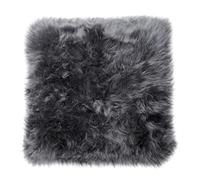 Simply Sheepskin Cushion - Genuine New Zealand Sheepskin Wool Pillow - Cushion Insert Included - Durable Sofa Cushion for Sofa, Chair & Couch - 45x45 cm, Grey