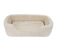 Simply Sheepskin Merino Wool Pet Bed - 100% Natural & Naturally Dyed - Breathable Temperature Regulating Dog & Cat Bed - Soft, Comfortable & Sustainable Pet Sleeping Bed - Cappucino - 60 x 40 x 10 cm