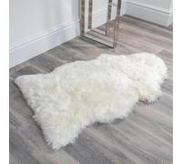 Simply Sheepskin Rug - Extra Large, Natural Single Genuine New Zealand Sheepskin - Ultra Soft Wool Bedside Rug, Machine Washable - Fluffy Sheepskin Throw - Perfect for Any Room
