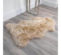 Simply Sheepskin Rug - Extra Large, Natural Single Genuine New Zealand Sheepskin - Ultra Soft Wool Bedside Rug, Machine Washable - Fluffy Sheepskin Throw - Perfect for Any Room