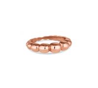 Simply Silver Women's 14ct Rose Gold Plated Sterling Silver 925 Textured Ring | Size: Small Simply Silver Rose Gold S