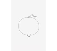 Simply Silver 925 Sterling Silver Open Heart Bracelet - Gift Pouch Silver