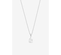 Simply Silver Women's 925 Sterling Silver Pear Cut Pendant - Gift Pouch Simply Silver Silver One Size