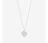 Simply Silver Polished Heart Pendant Necklace