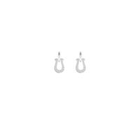 Simply Silver Women's Sterling Silver 925 Cubic Zirconia Horseshoe Earrings Simply Silver Silver One Size