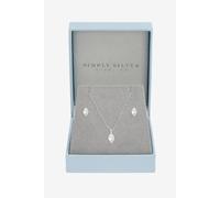 Simply Silver Sterling Silver 925 Cubic Zirconia Marquise Set Silver One Size