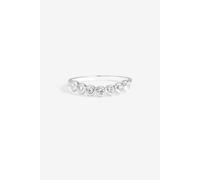 Simply Silver Sterling Silver 925 Pave Emerald Cut Engagement Ring Silver S