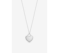 Simply Silver Women's Sterling Silver 925 Polished Beaded Heart Pendant Simply Silver Silver One Size