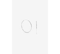 Simply Silver Sterling Silver 925 Polished Diamond Cut Sleeper Hoop Earrings Silver One Size