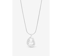 Simply Silver Sterling Silver 925 Polished Swirl Pendant Silver One Size