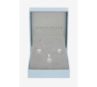 Sterling Silver 925 Polished Tree of Love Set - Gift Boxed Simply Silver Silver One Size