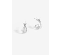 Simply Silver Sterling Silver 925 Polished Twist Hoop Earrings Silver One Size