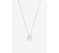 Simply Silver Sterling Silver 925 Swirl Open Heart Necklace Silver One Size