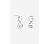 Simply Silver Sterling Silver Infinity Stud Earrings Silver