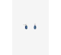 Simply Silver Women's Sterling Silver Plated Sapphire Earrings