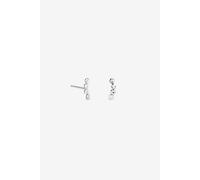Simply Silver Women's 925 Sterling Silver Crystal Climber Studs