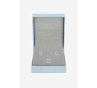 Simply Silver Women's 925 Sterling Silver Open Circle Set - Gift Box