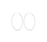Simply Silver Sleeper Hoop Earrings
