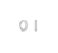 Simply Silver Women's Sterling Silver 925 Cubic Zirconia Mini Hoop Earrings Simply Silver Silver One Size