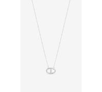 Simply Silver Women's Sterling Silver 925 Interlink Heart Necklace Simply Silver Silver One Size