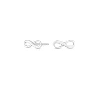 Simply Silver Polished Infinity Stud Earrings