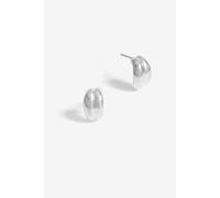 Simply Silver Women's Sterling Silver 925 Polished Double Row Ridge Drop Earrings Simply Silver Silver One Size