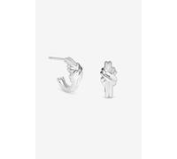 Simply Silver Women's Sterling Silver 925 Polished Knot Hoop Earrings Simply Silver Silver One Size