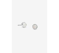 Simply Silver Women's Sterling Silver 925 Polished Opal Stud Earrings Simply Silver Silver One Size
