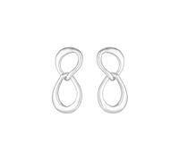 Simply Silver Women's Sterling Silver 925 Polished Oval Link Drop Earrings Simply Silver Silver One Size