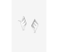 Simply Silver Women's Sterling Silver 925 Polished Triple Wave Stud Earrings Simply Silver Silver One Size