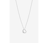 Simply Silver Women's Sterling Silver Open Heart Necklace - Gift Pouch