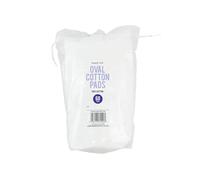 Simply Soft White Cotton Pads, 60 Count (8 cm x 6cm) - Chic Oval Design, Ideal for Makeup Removal & Skin Cleansing