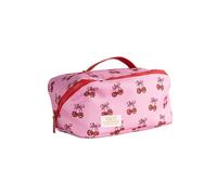 Simply Southern Cosmetic Bag, Fully Lined, 4 Interior Pockets, Cherry - Pink, Casual