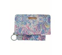 Simply Southern Designer Print Wallet with Matching Key Fob, Watercolor, Fashion
