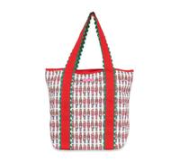 Simply Southern Holiday Scalloped Tote Bag, Red, L