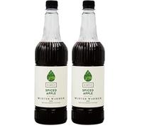Simply Spiced Apple Winter Warmer Syrup, Vegan and Nut Free Flavoured Syrup for Hot Drinks (1 Litre) (Pack of 2)