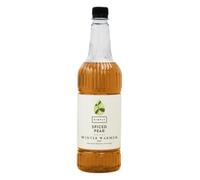 Simply Spiced Pear Winter Warmer Syrup, Vegan and Nut Free Flavoured Syrup for Hot Drinks (1 Litre)