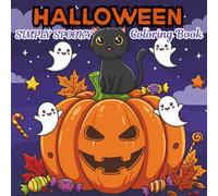 Simply Spooky Halloween Coloring Book: 50 Cute & Creepy Halloween Designs | Fun & Relaxing Coloring Pages for Kids, Teens & Adults