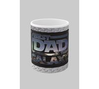 Simply Stunning Mugs Best Dad in the Galaxy Handcrafted Ceramic Mug in White Simply Stunning Mugs White