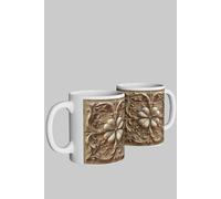 Simply Stunning Mugs Celtic Shamrock Mug - Intricate Wood-Carved Irish Design in White Simply Stunning Mugs White