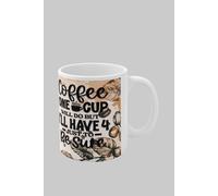 Simply Stunning Mugs Handcrafted Ceramic Coffee Mug 'Coffee: One Cup Will Do, But I'll Have 4 Just to Be Sure' in White Simply Stunning Mugs White