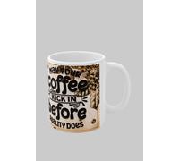 Simply Stunning Mugs Handcrafted Ceramic Coffee Mug 'May Your Coffee Kick In Before Reality Does' in White Simply Stunning Mugs White