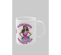 Simply Stunning Mugs Handcrafted Ceramic Mug - Clean House Messy B*tch Design in White Simply Stunning Mugs White