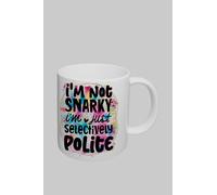 Simply Stunning Mugs Handcrafted Ceramic Mug with Snarky Quote in White Simply Stunning Mugs White