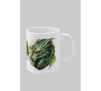 Simply Stunning Mugs Handcrafted Irish Dragon Ceramic Mug in White Simply Stunning Mugs White