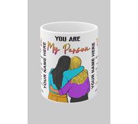 Simply Stunning Mugs Handcrafted Personalized Bestie Mug Set - Perfect Valentine's Gift in White Simply Stunning Mugs White