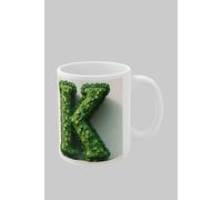 Simply Stunning Mugs Personalised 3D Clover Letter K & Name Lucky Mug Unique Design in White Simply Stunning Mugs White