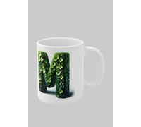 Simply Stunning Mugs Personalised 3D Clover Letter M & Name Lucky Mug Unique Design in White Simply Stunning Mugs White
