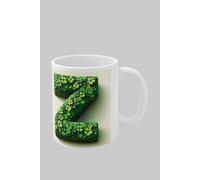 Simply Stunning Mugs Personalised 3D Clover Letter Z & Name Lucky Mug Unique Design in White Simply Stunning Mugs White
