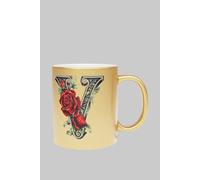 Simply Stunning Mugs Personalised Handcrafted Gothic Letter Y & Name Metallic Gold Mug Simply Stunning Mugs Metallic Gold